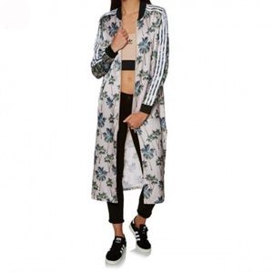 Adidas palm print long bomber